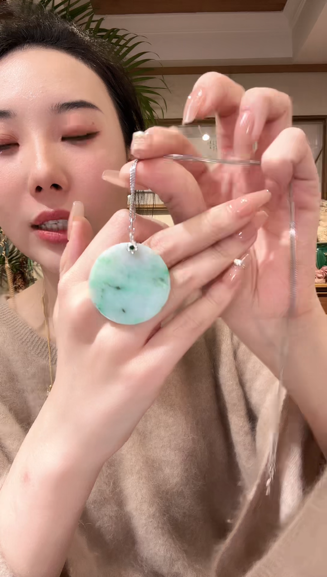 【闪购商品】翡翠颈饰未镶嵌国风