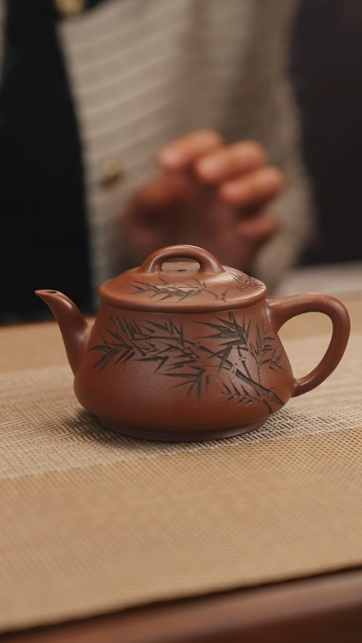 原矿底槽清湿竹紫砂壶34