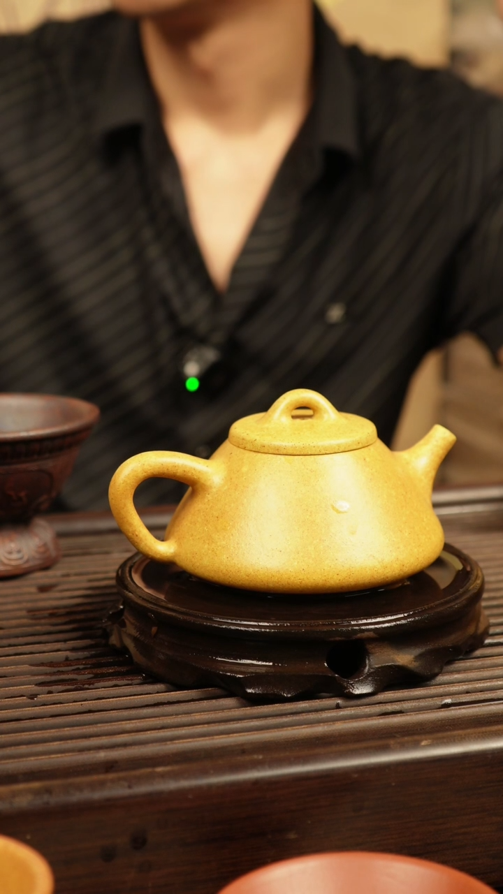 茶壶段泥嘛子绿泥子冶石瓢180CC