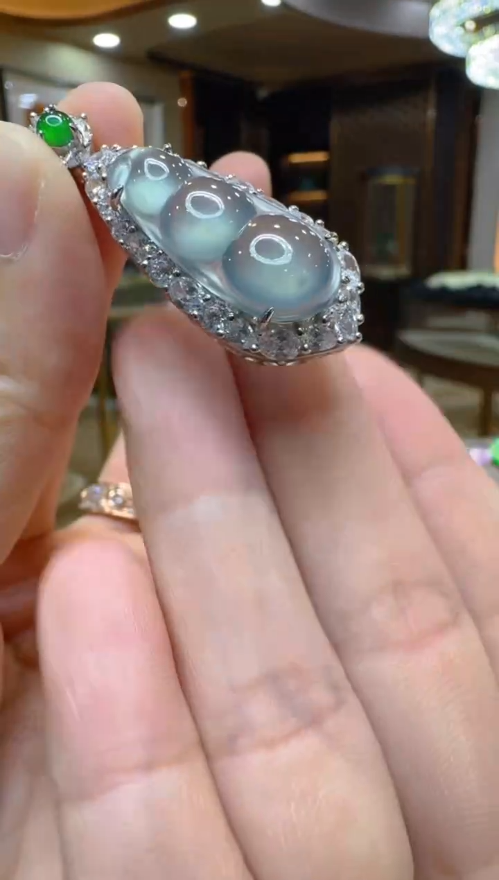 吊坠(不含链)银S925镶嵌翡翠多样性团购发一件