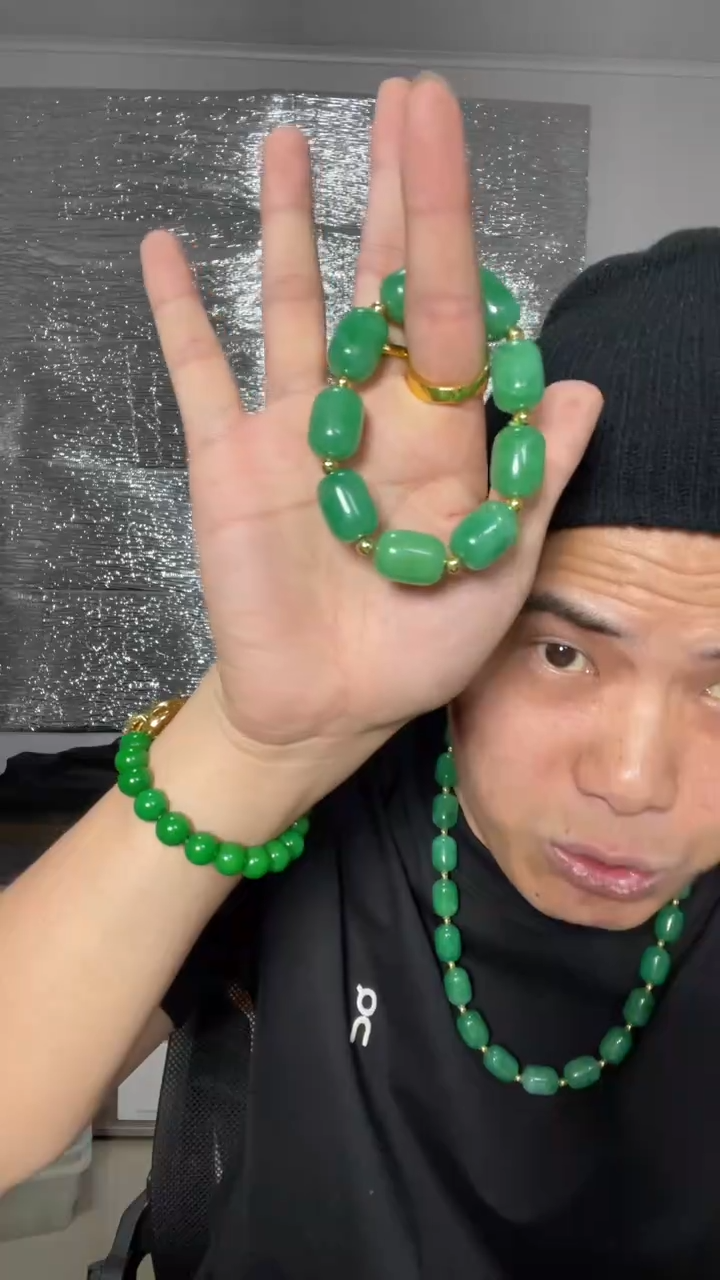 未镶嵌手串翡翠【小伍珠宝】缅料老型珠手串