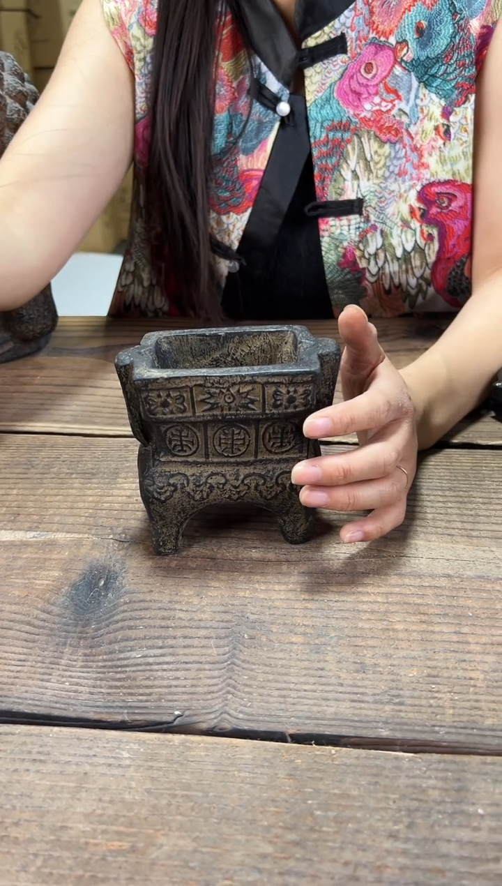 陶土【火山泥】香炉