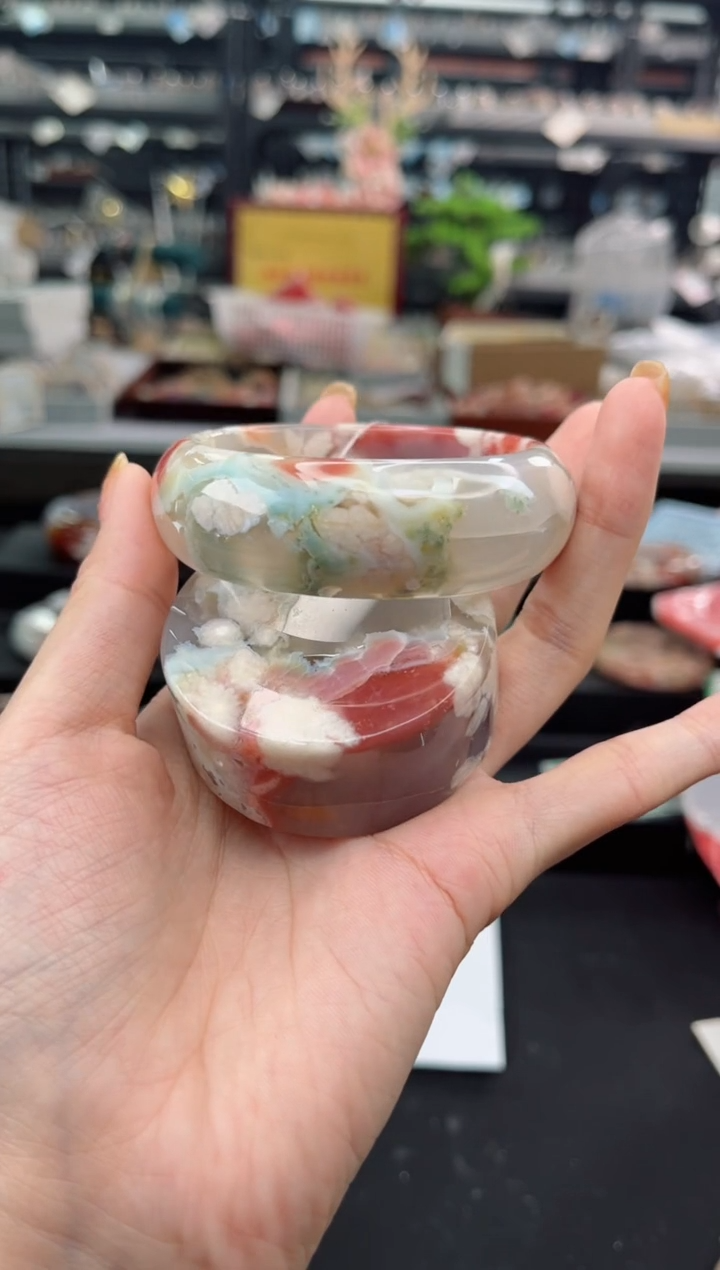 【闪购商品】石英质玉手镯未镶嵌56圈口（赠品镯心）6S8060