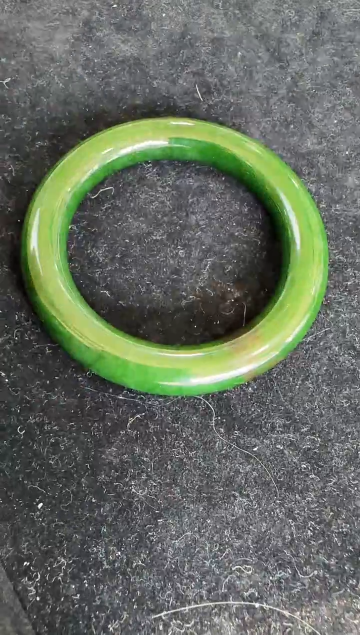 【闪购商品】和田玉（碧玉）俄七手镯未镶嵌约58mm 多样性发一