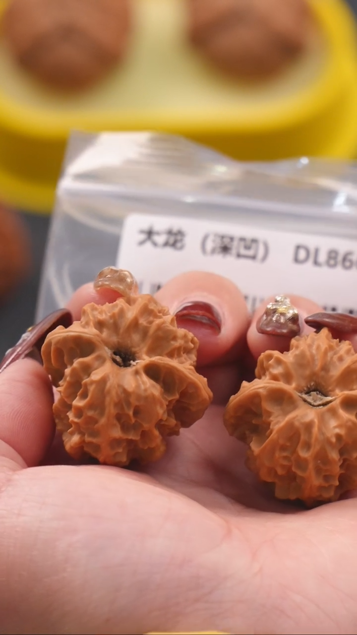 【闪购商品】文玩核桃把件35.5曹大龙*深凹