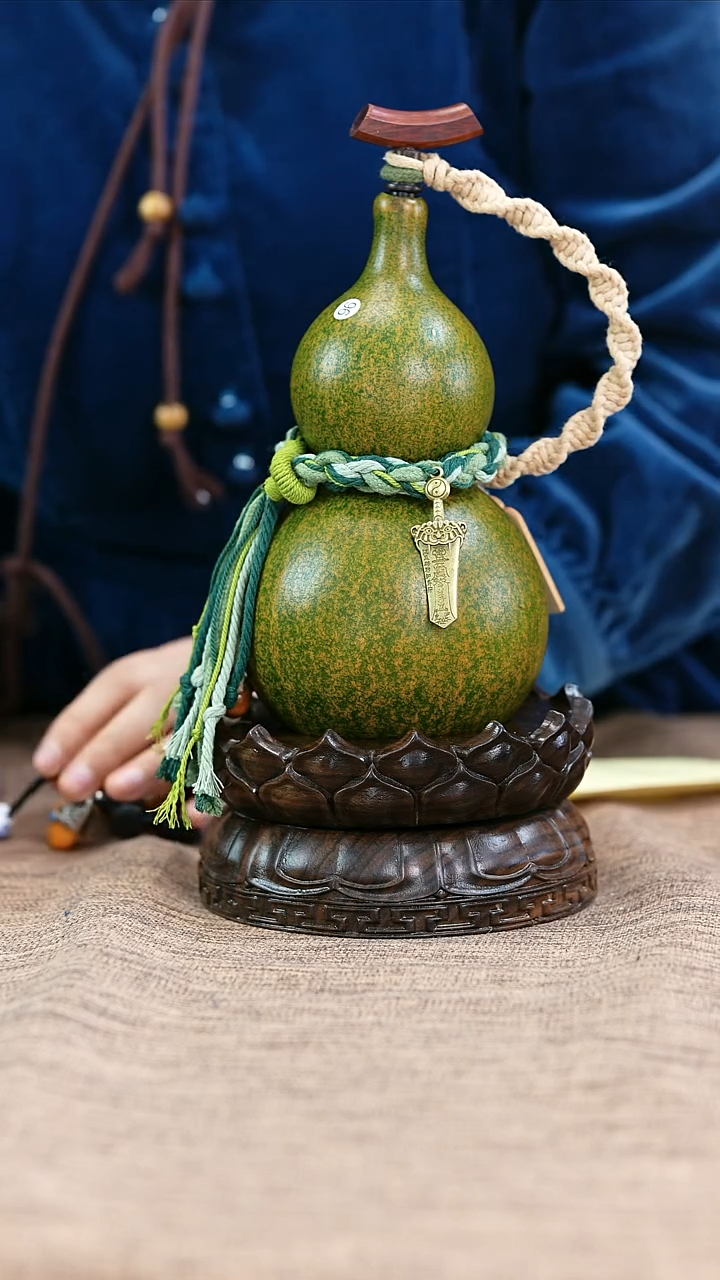 【闪购商品】96—光岳葫天然大漆酒葫芦不含莲花底座