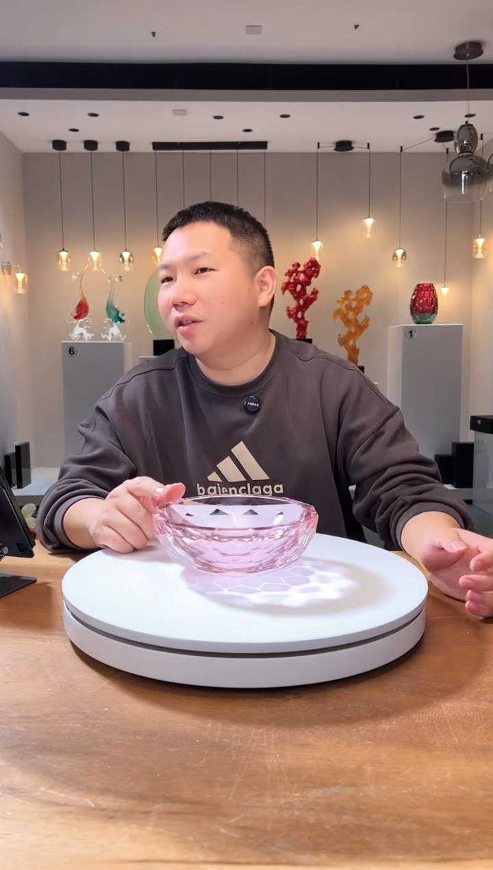 【闪购商品】茶宠切面果碗 粉色