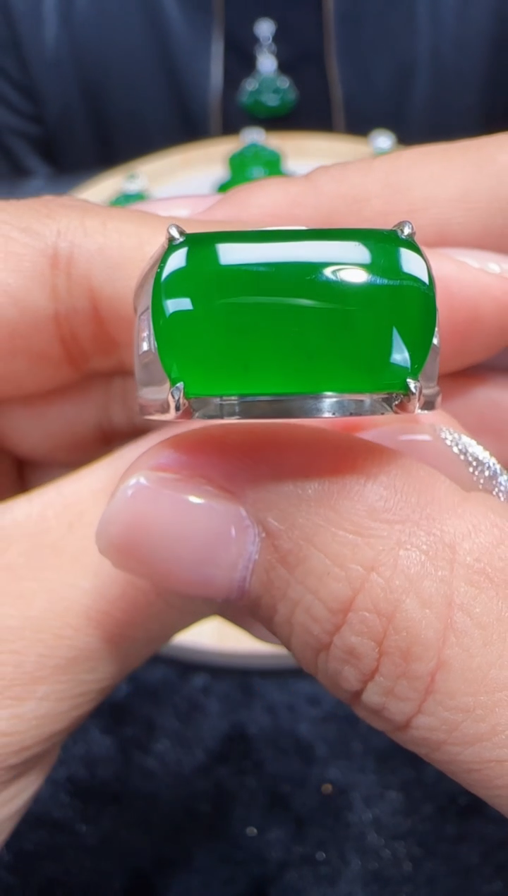 未镶嵌定制翡翠翡翠戒指109
