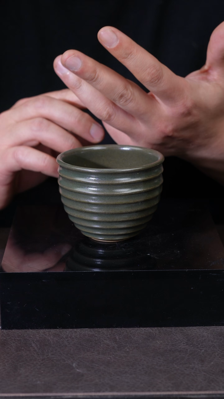 【闪购商品】其他茶叶末螺纹主人杯