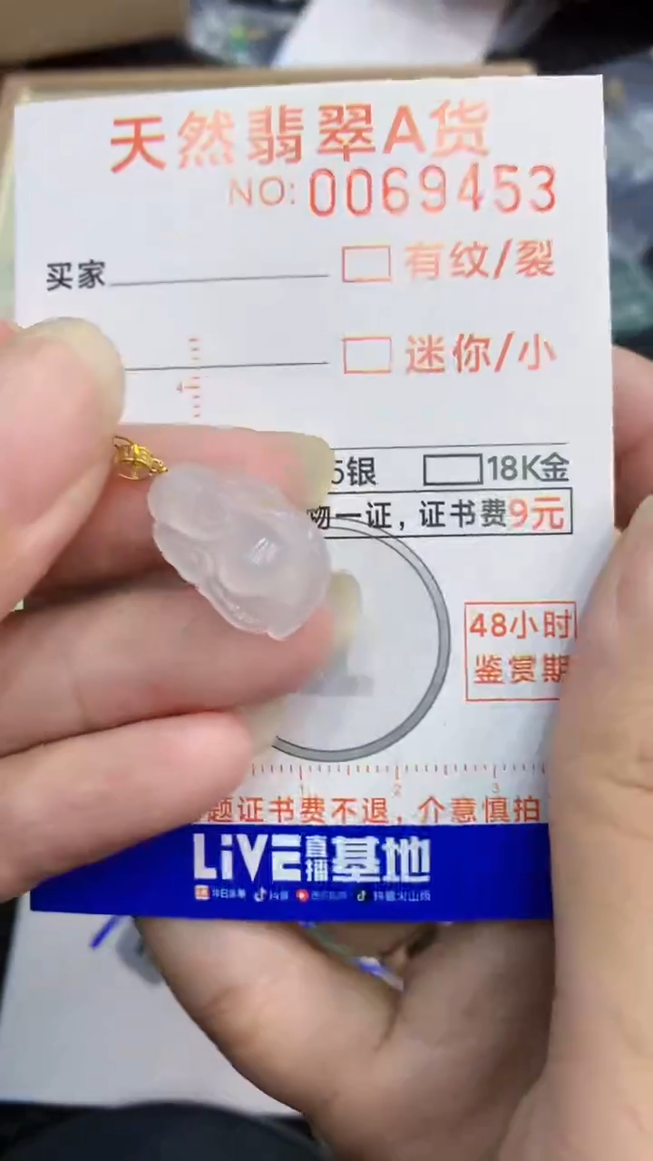 【闪购商品】翡翠颈饰18K金镶嵌            8