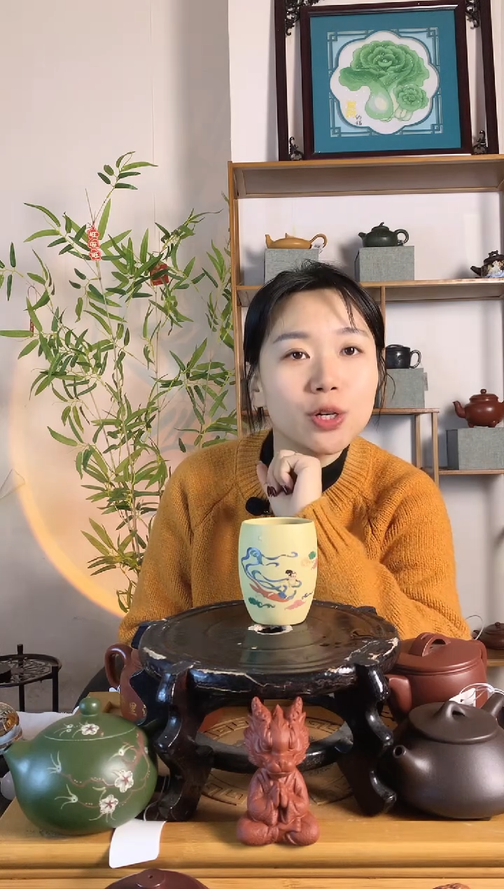 【闪购商品】紫砂茶壶黄金段泥飞天主人杯