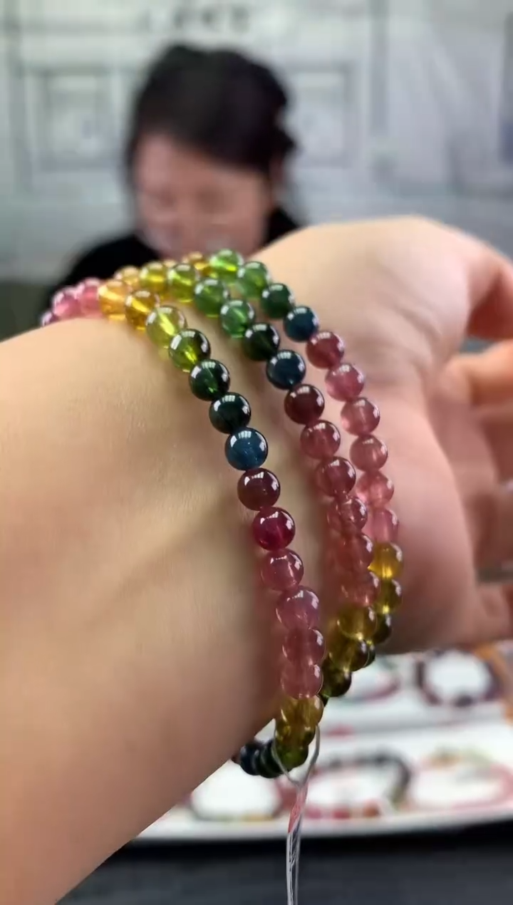 未镶嵌手串碧玺多样性发一条