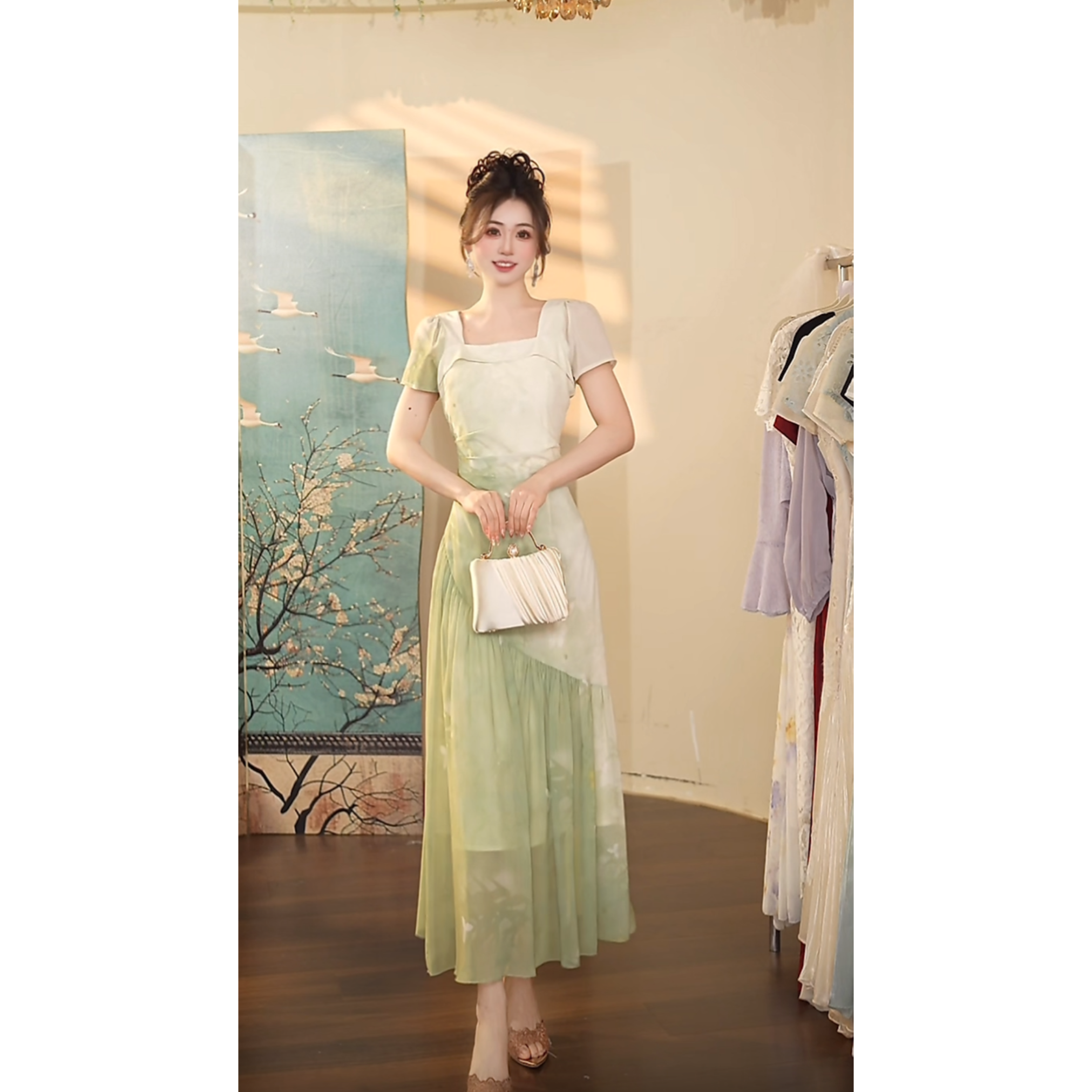 瑞瑞定制-1366（陌上清秋）连衣裙N960