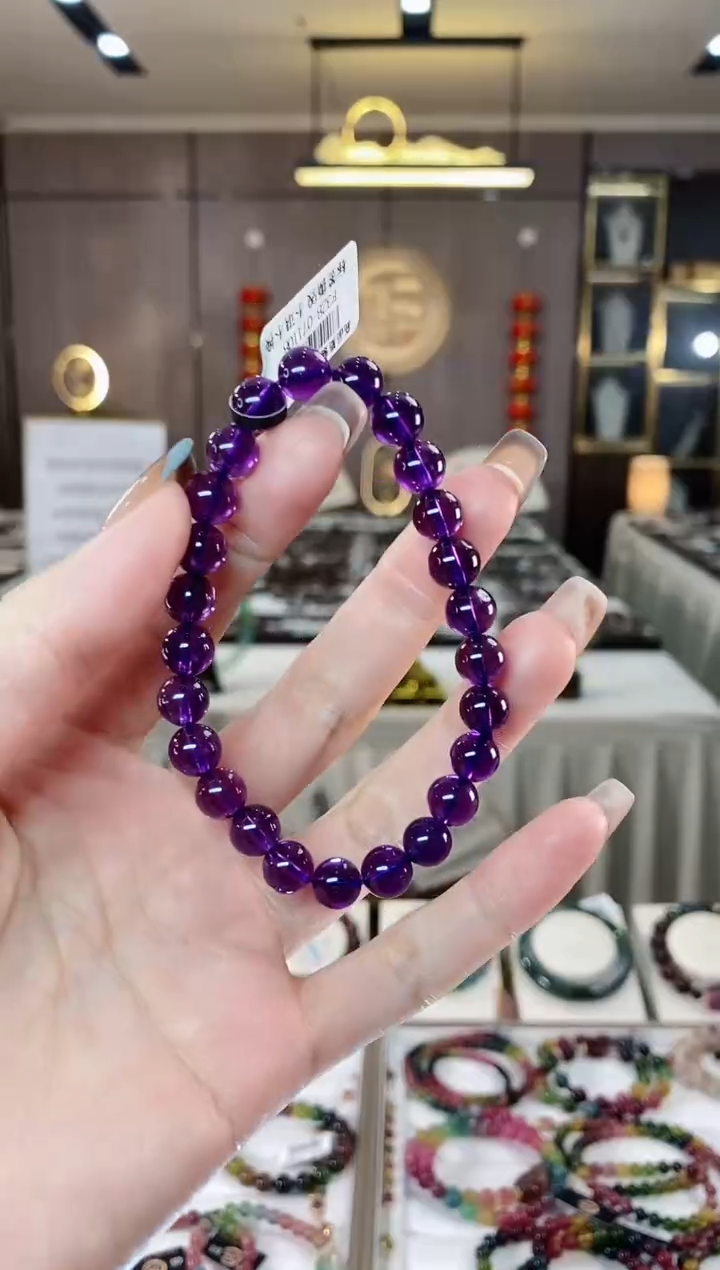 【闪购商品】水晶单圈手串7mm+未镶嵌一物一证dan