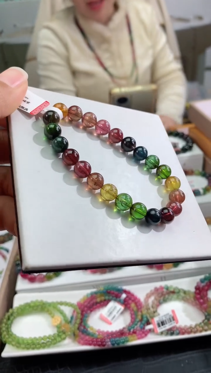 【闪购商品】碧玺手串未镶嵌多样性发一条
