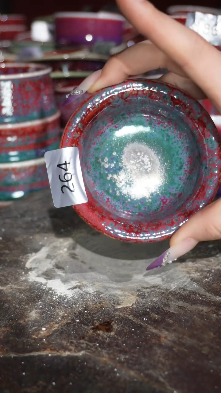 摆件陶精品窑变钧瓷茶器