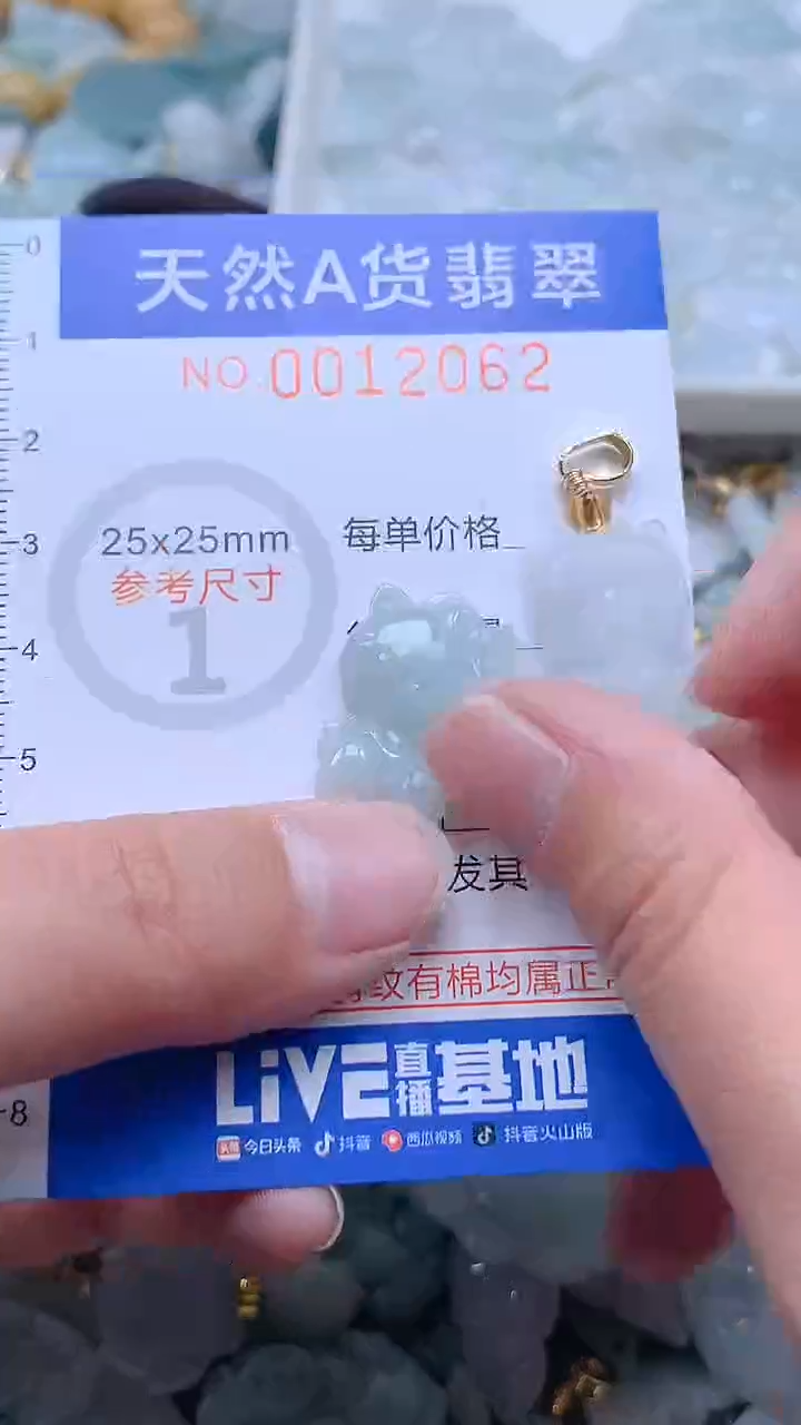 翡翠未镶嵌吊坠(不含链)1