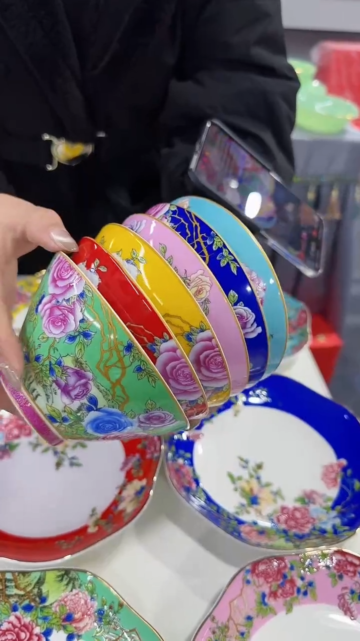 【闪购商品】瓷片5英寸饭碗6个景德镇陶瓷