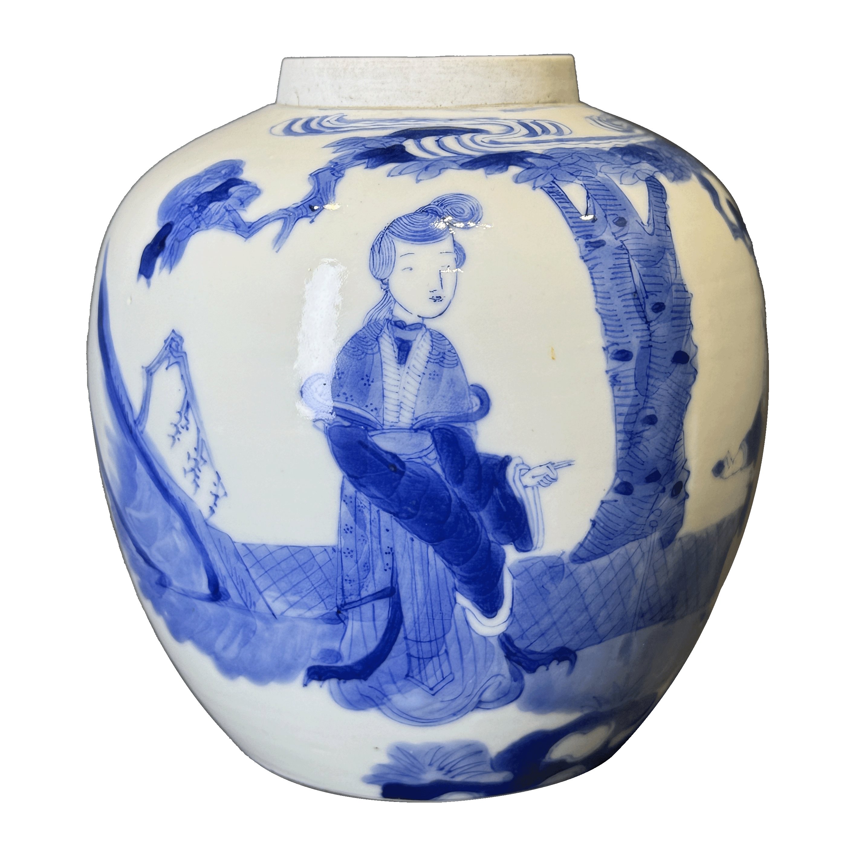 25181785t青花人物故事纹罐