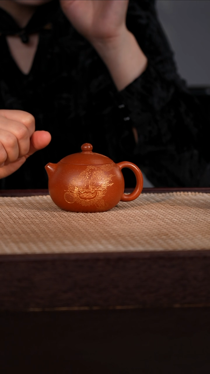 茶壶紫砂粗砂朱泥 150cc