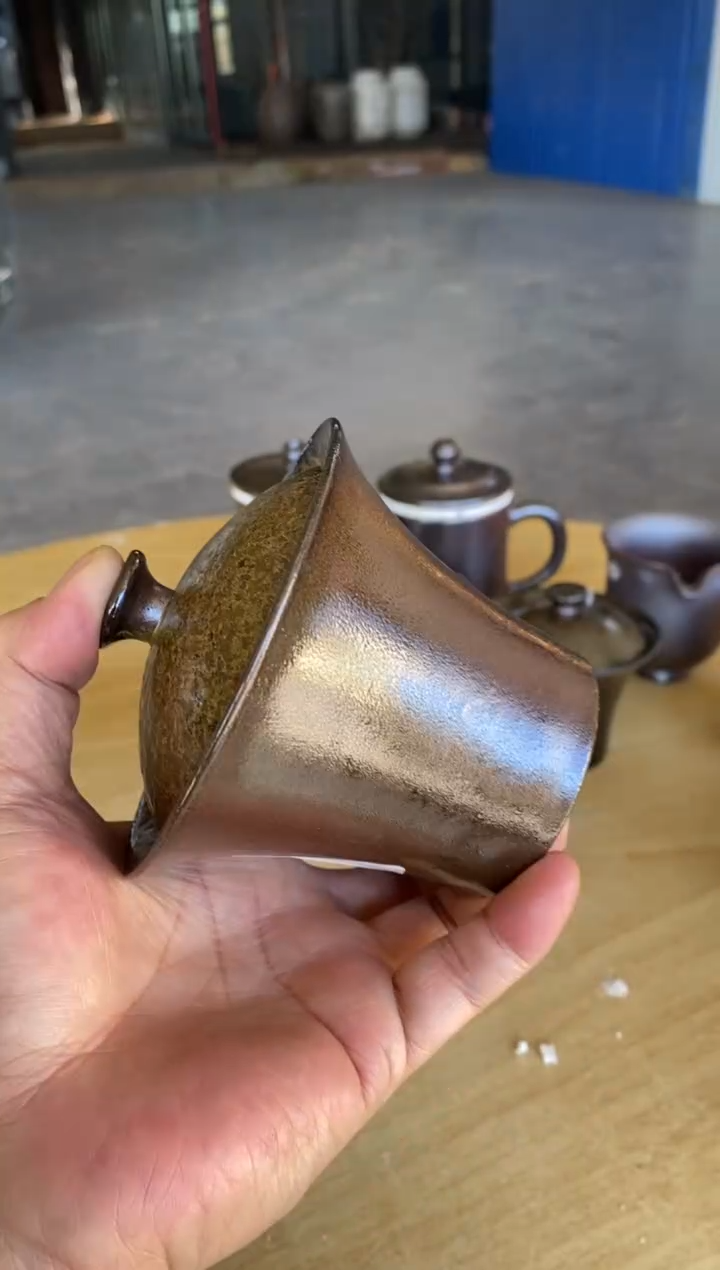 浪鬼柴烧暖**草龙窑 盖碗