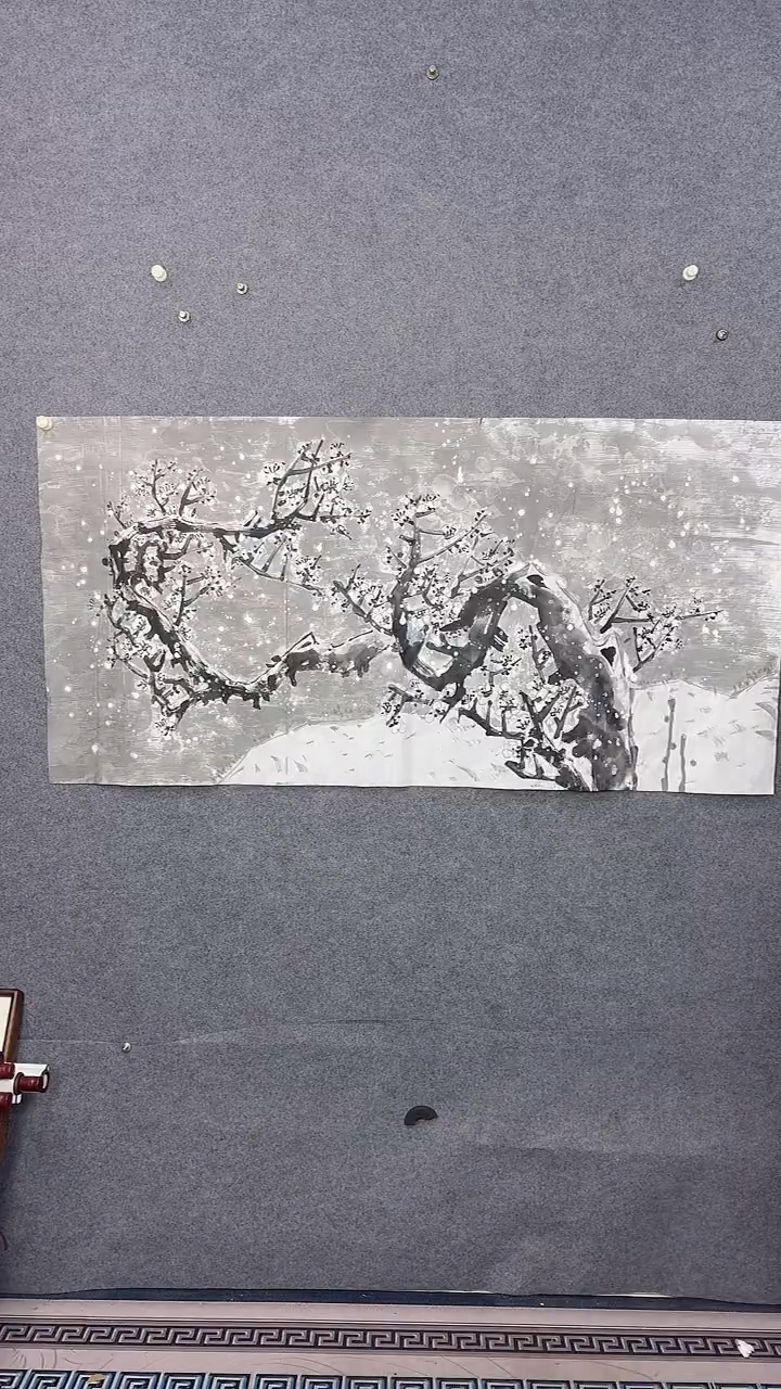 国画136*68吴铁成作品