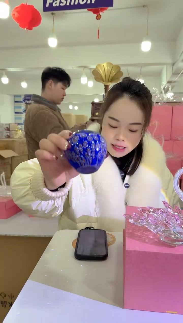 【闪购商品】琉璃迪喜花器-g-早38