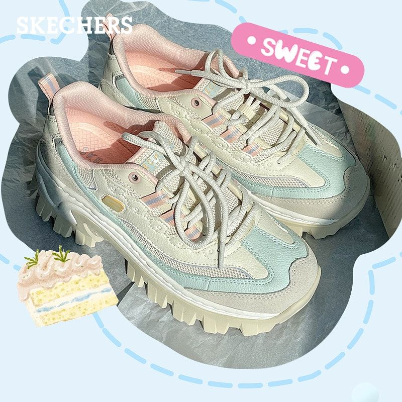 【厚底蜜糕】斯凯奇蜜糕秋冬新款女厚底增高老爹鞋运动鞋177233