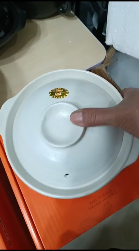 瓷20厘米白色小砂锅