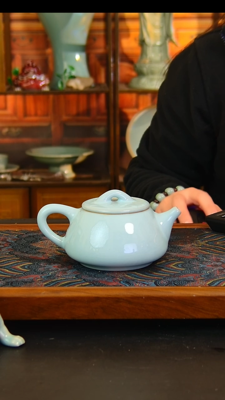 瓷片原矿汝瓷福利单杯，微瑕