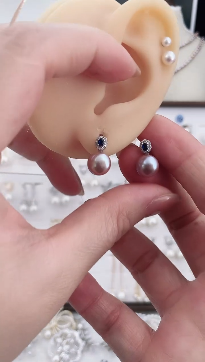 合金耳饰淡水珍珠36