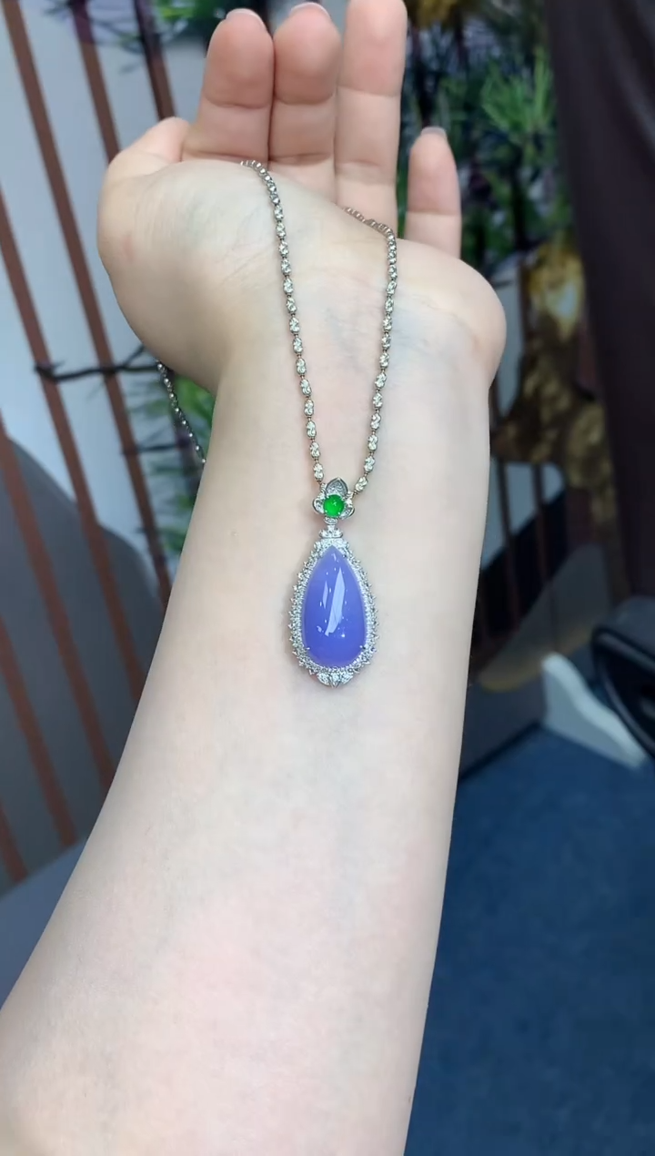 【闪购商品】翡翠吊坠(不含链)18K金镶嵌792-中国好珍宝