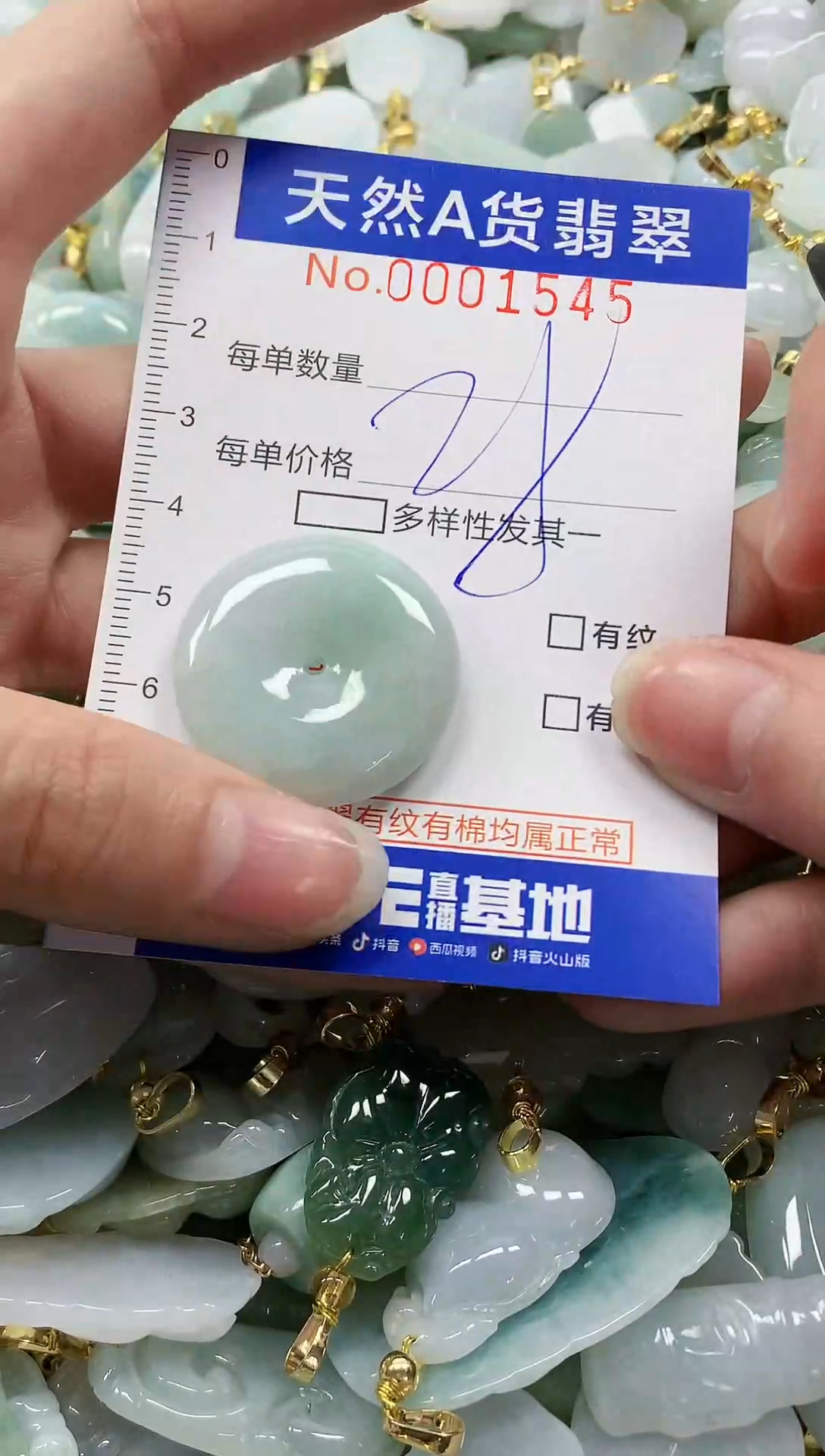 颈饰未镶嵌翡翠纯天然a货翡翠