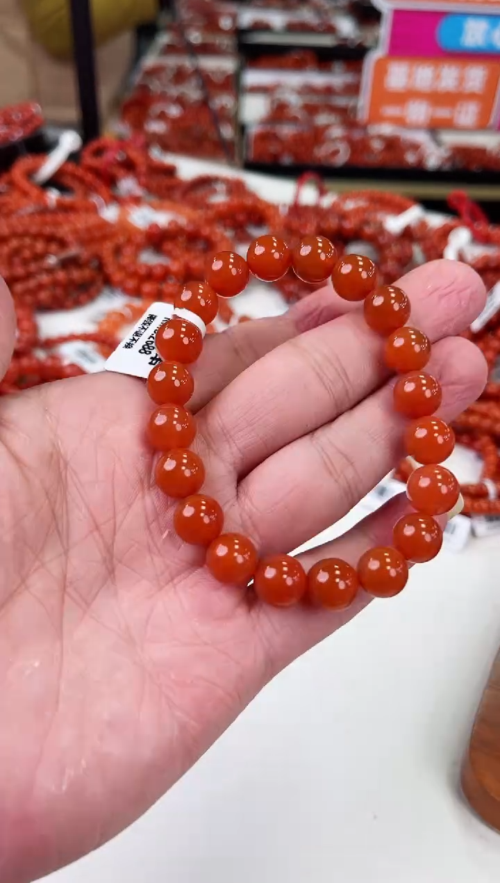 【闪购商品】南红玛瑙滴水洞手串10+未镶嵌一个/条