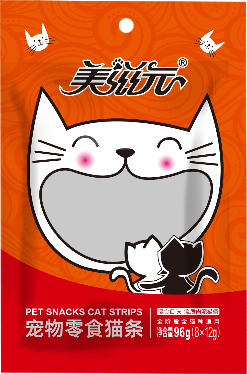 零食猫条8支装