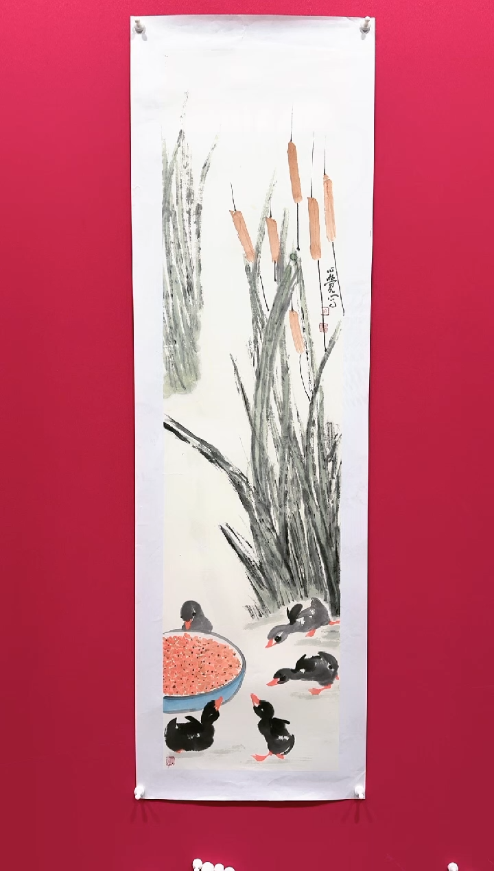 【闪购商品】国画刘新34*138..........