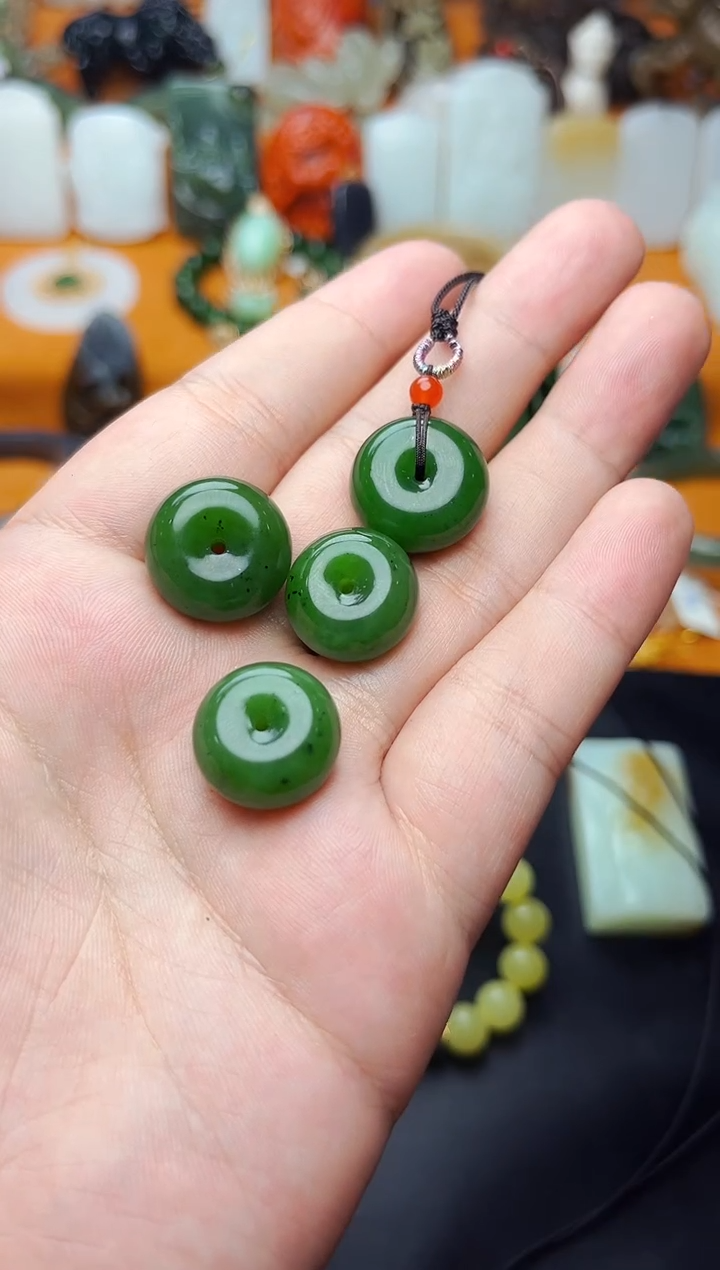 【闪购商品】和田玉颈饰未镶嵌平安扣多样性拍一发一01