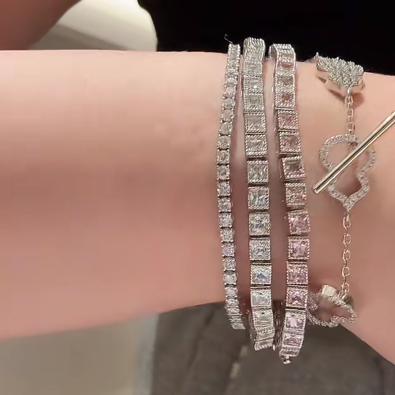 铜合金锆石手链 STAR ENERGY-“许你耀眼”网球手链