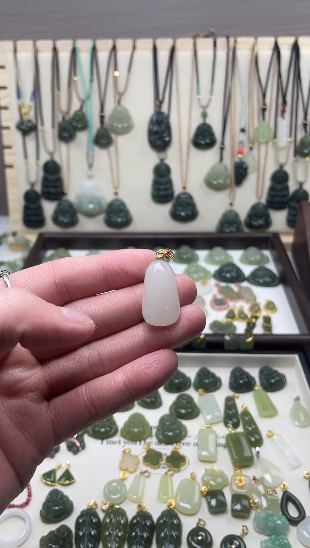 吊坠(不含链)银S925镶嵌和田玉吊坠(不含链) 银S925镶嵌 和田玉