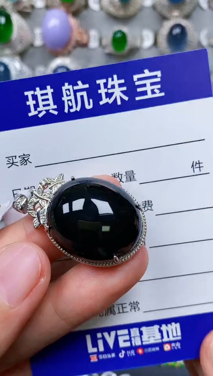 【闪购商品】翡翠颈饰银S925镶嵌0204