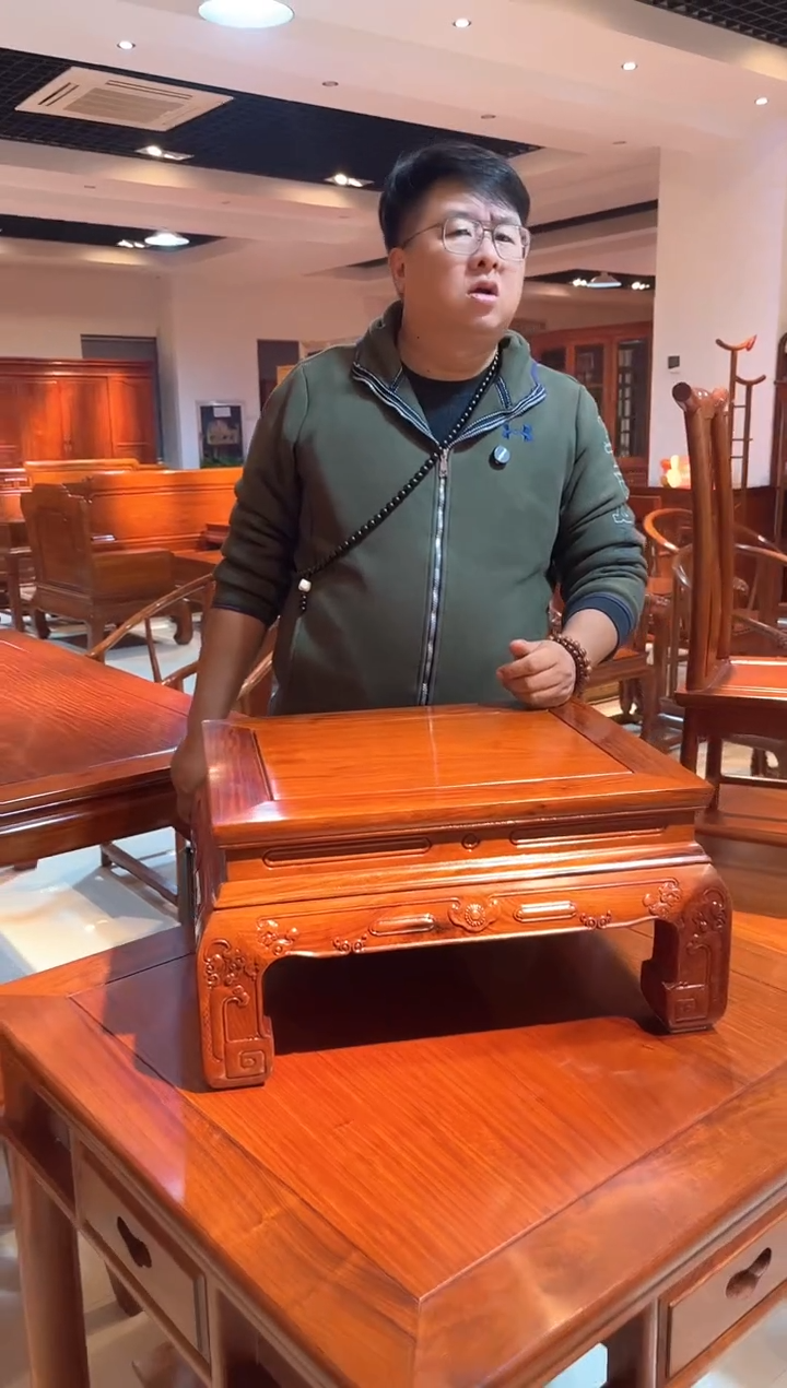 花梨木类成套家具国标红木大果紫檀沙发炕几  孤品 一物一拍