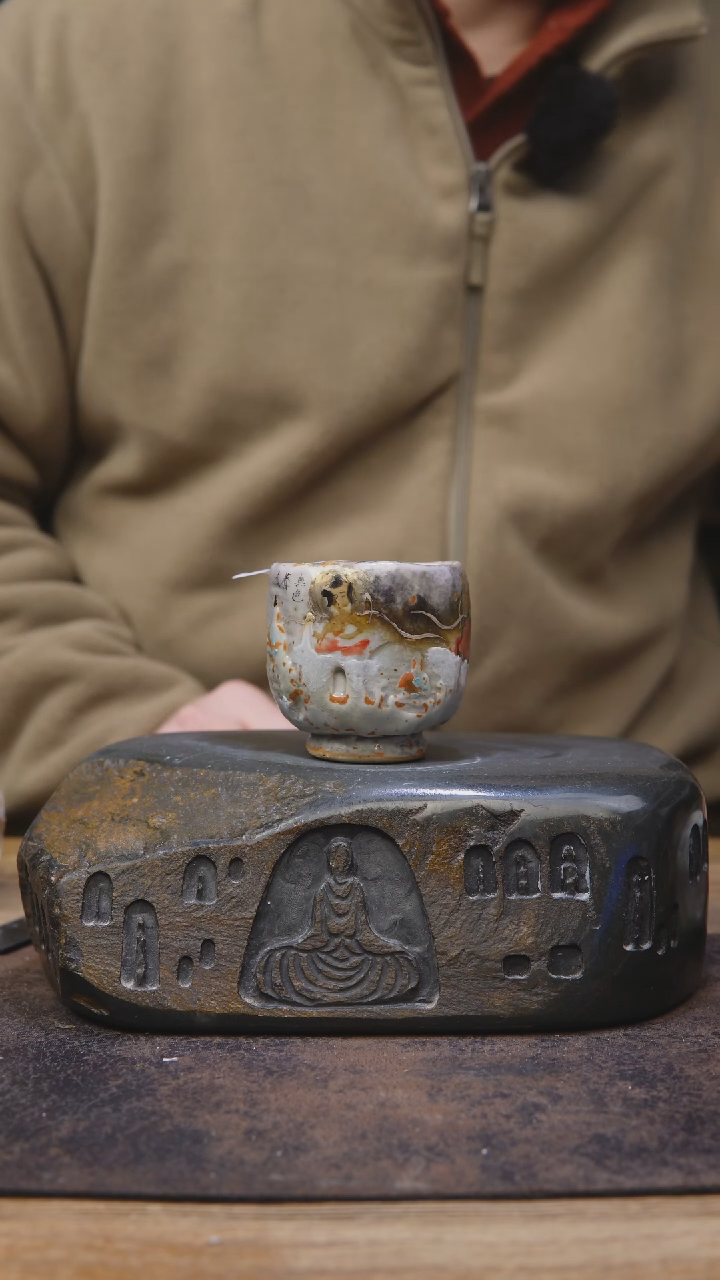 【闪购商品】贰悦手绘敦煌茶杯807