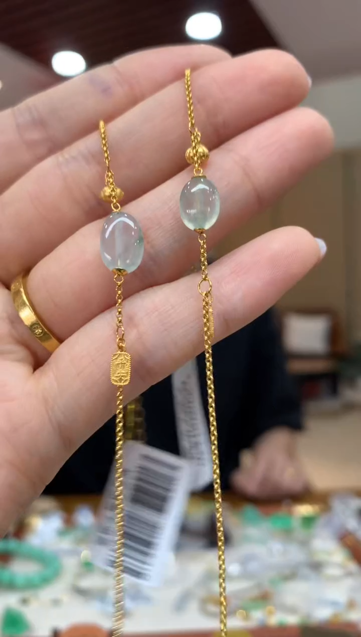 18K金镶嵌手链翡翠手链多样性发货1件