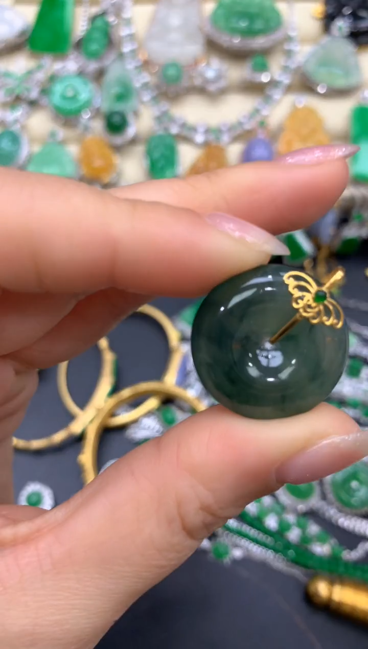 【闪购商品】翡翠颈饰18K金镶嵌102-中国好珍宝