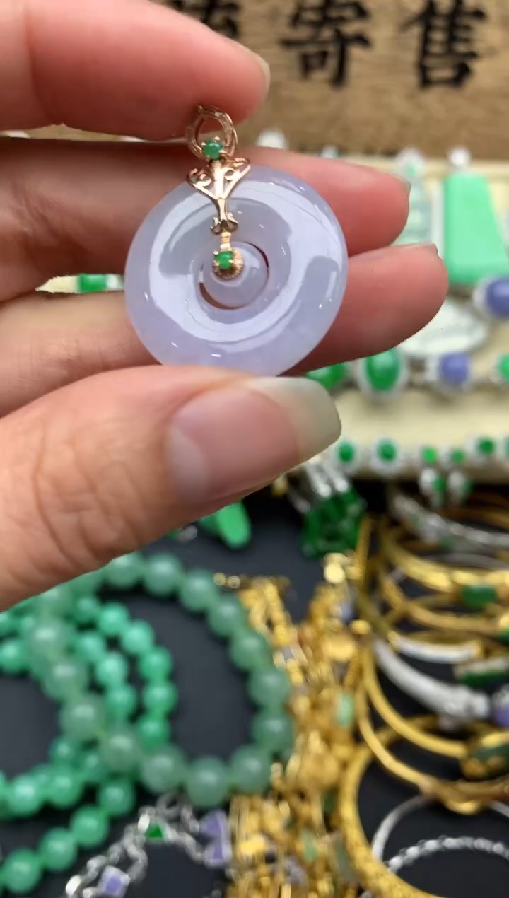 【闪购商品】翡翠颈饰18K金镶嵌255-中国好珍宝1