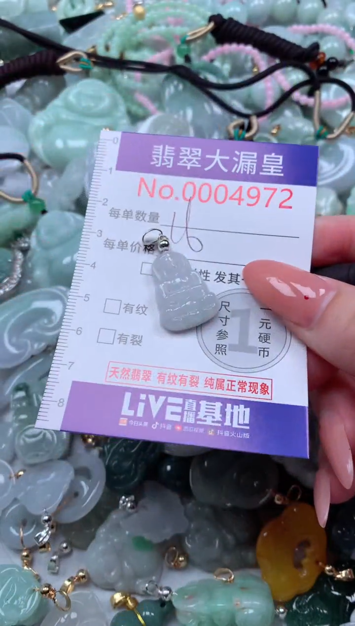 翡翠未镶嵌吊坠(不含链)4972