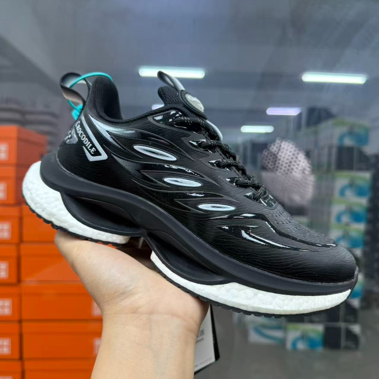 e92221-2全皮碳板休闲跑鞋鞋子透气百搭男女款