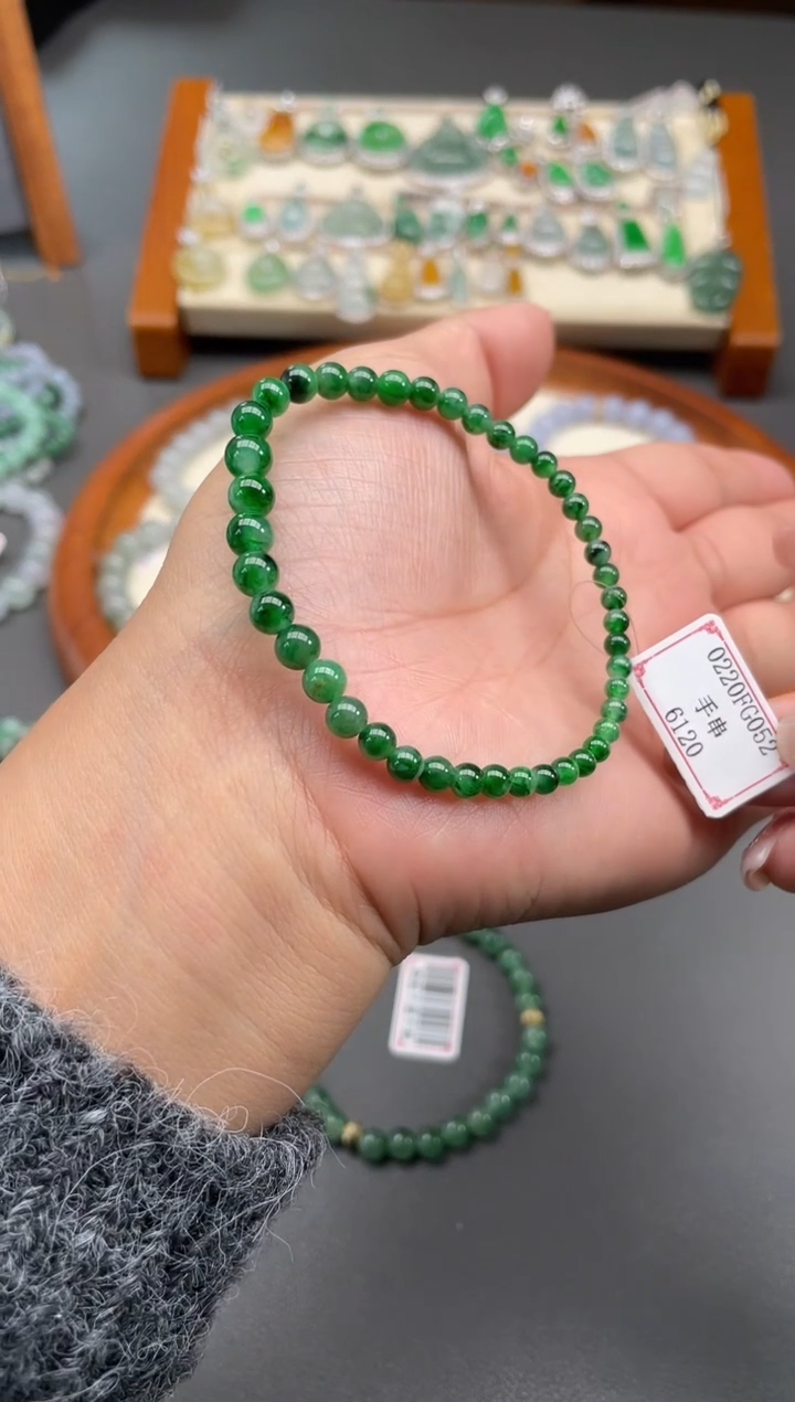 【闪购商品】翡翠手串未镶嵌0220FG052