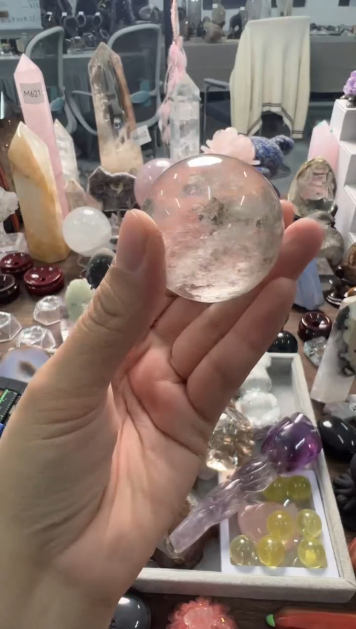 未镶嵌珠宝半成品水晶M406 约4.3cm