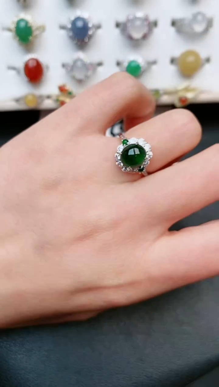 【闪购商品】翡翠戒指银S925镶嵌.....